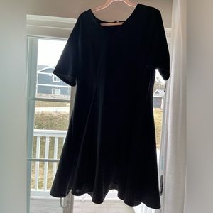 Lane Bryant stretch jacquard black dress size 14/16